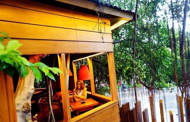Độc đáo quán cà phê cheo leo trên cây ở Sài Gòn ảnh 7