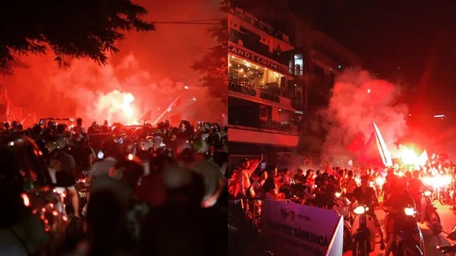 Muôn kiểu ăn mừng Việt Nam lần đầu vào tứ kết bóng đá nam ASIAD 2018 ảnh 9
