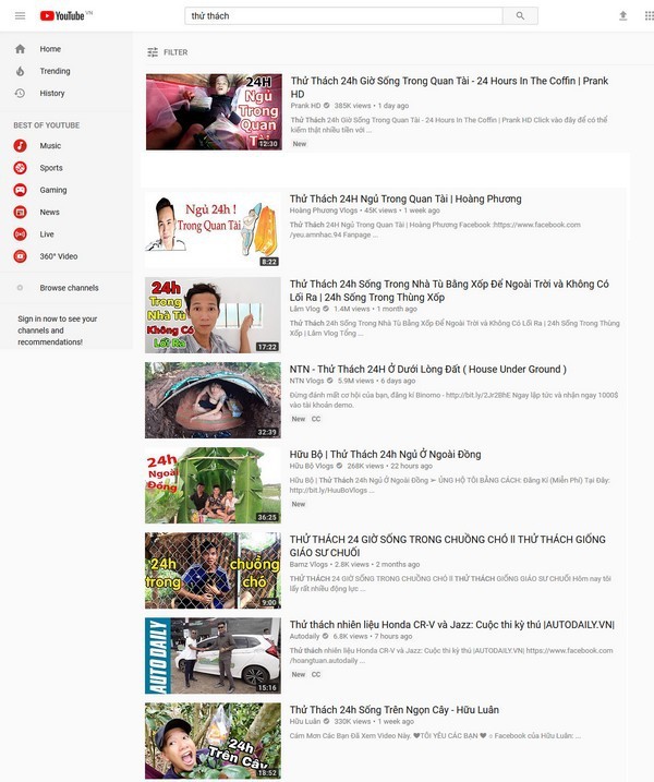 Cảnh báo: Nhiều bạn trẻ bất chấp tất cả “câu view” với những thử thách rợn người trên Youtube ảnh 1