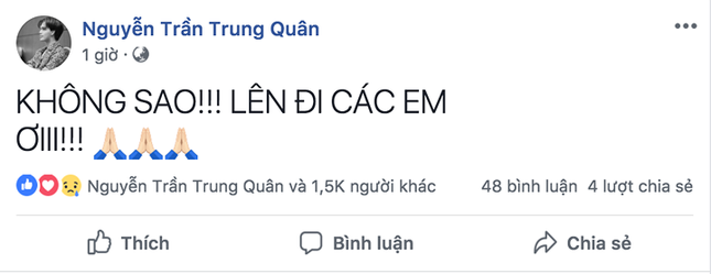 Nghệ sĩ Việt an ủi Olympic Việt Nam sau trận thua 1-3 trước Hàn Quốc ảnh 4