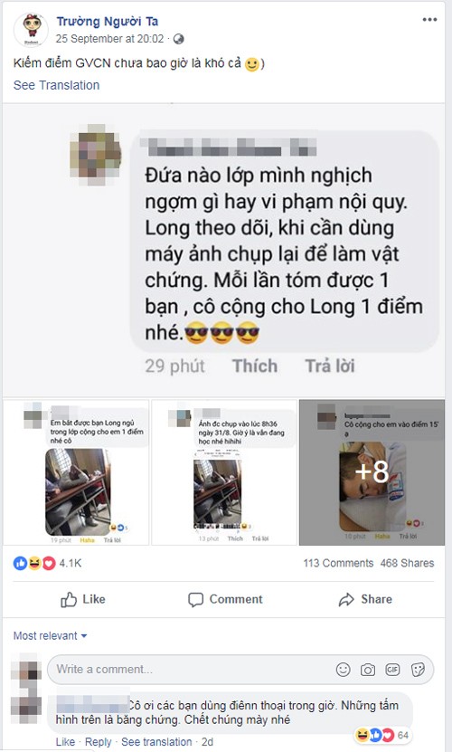 Cả lớp thi nhau "bóc phốt" bạn phạm nội quy để được cộng điểm, và nhận cái kết "đắng lòng" ảnh 1