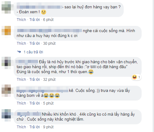 Những lý do hủy đơn hàng không thể "bá đạo" hơn của các "thượng đế" ảnh 2