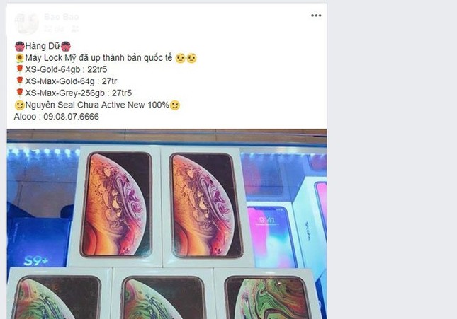 Cảnh báo: Xuất hiện iPhone Xs/Xs Max "đội lốt" hàng quốc tế, bán giá siêu thấp ảnh 1