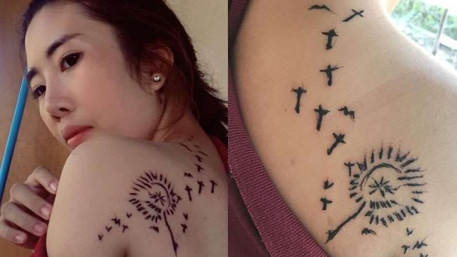 Cô gái "cả tin" xăm hình giá rẻ, hoa bồ công anh bỗng thành “rừng gươm” tua tủa trên vai ảnh 3