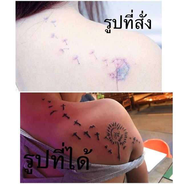 Cô gái "cả tin" xăm hình giá rẻ, hoa bồ công anh bỗng thành “rừng gươm” tua tủa trên vai ảnh 4