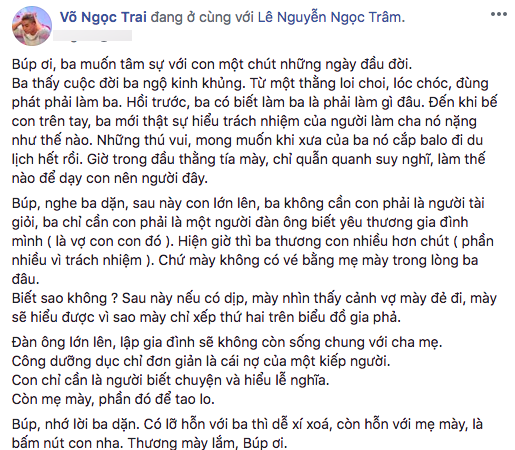Diễn viên "Kính vạn hoa" khoe ảnh bế con trai, gây chú ý nhất là bức tâm thư ảnh 1