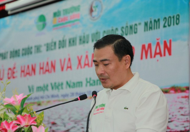 Cuộc thi về biến đổi khí hậu đã "ghé thăm" trường Đại học Tài nguyên Môi trường TP.HCM ảnh 3