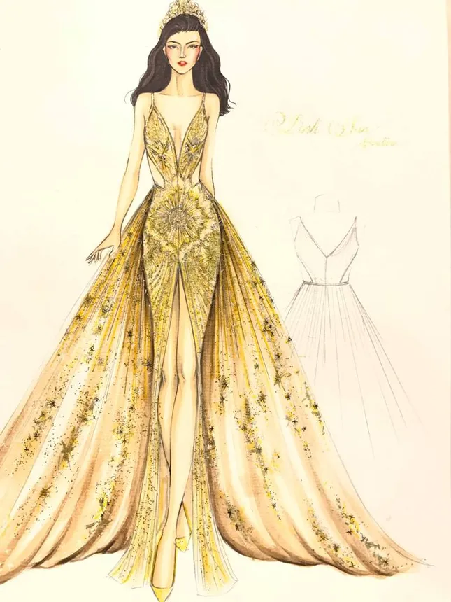 Hé lộ chiếc đầm dạ hội của Nguyễn Phương Khánh trước thềm chung kết "Miss Earth 2018" ảnh 1