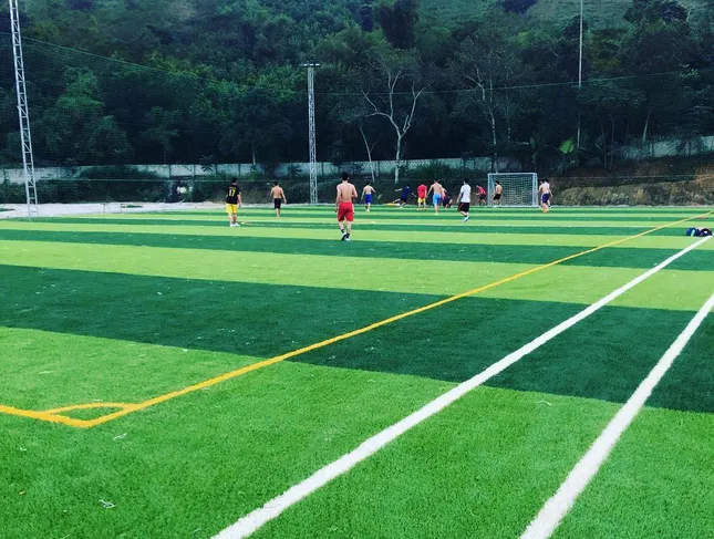 Hai anh em thủ môn Bùi Tiến Dũng cùng nhau xây sân bóng "xịn" tại quê nhà ảnh 4