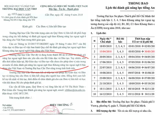 Chưa nơi nào đủ điều kiện tổ chức thi chứng nhận ngoại ngữ quốc gia! ảnh 1