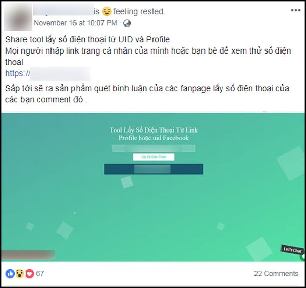 Website có thể tìm số điện thoại từ bất kỳ Facebook nào, kể cả đã ẩn thông tin ảnh 4