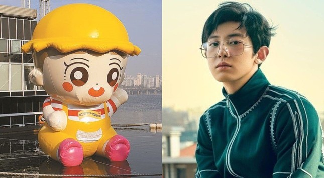Khi EXO-L tặng quà sinh nhật thần tượng: Đầu tư hẳn "búp bê" khổng lồ hình Chanyeol thả xuống sông Hàn! ảnh 1