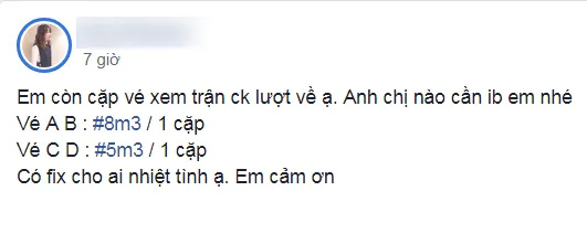 "Chợ vé online" trận chung kết Việt Nam - Malaysia sôi nổi, ngoài tầm kiểm soát ảnh 3