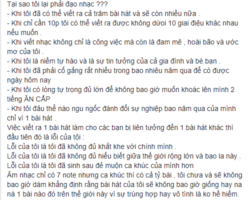 Châu Đăng Khoa viết tâm thư 1000 từ, dùng kiến thức chuyên môn để giải thích về ồn ào đạo nhạc ảnh 2