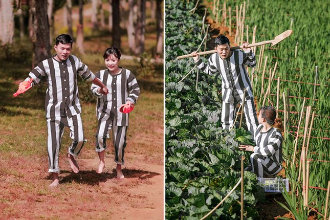 Cặp đôi Sài Gòn bỗng nổi tiếng bởi tình yêu "chung thân" với ảnh cưới đồ... "Juventus" ảnh 1