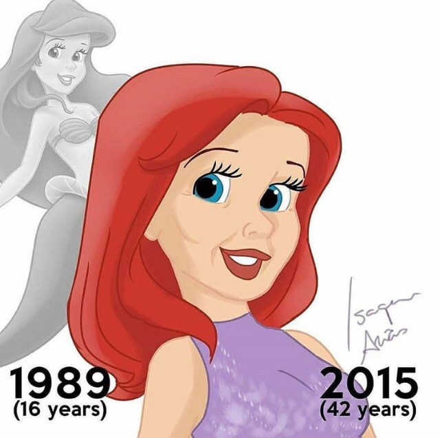 Ngỡ ngàng với hình ảnh của các công chúa, hoàng tử Disney khi về già ảnh 2