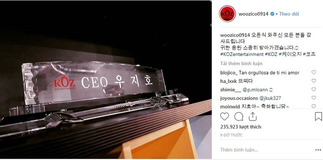 Rời khỏi Block B, Zico mau chóng trở thành giám đốc điều hành ảnh 1