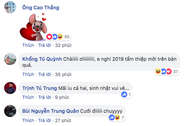 Đông Nhi chúc mừng sinh nhật Ông Cao Thắng mà dàn sao Việt lại kéo vô đòi... nhận thiệp cưới ảnh 4