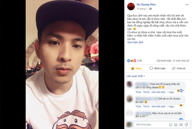 Nghệ sĩ Việt tất bật chạy show cuối năm, riêng Hồ Quang Hiếu rảnh rỗi ở nhà "ướp muối" Facebook ảnh 1