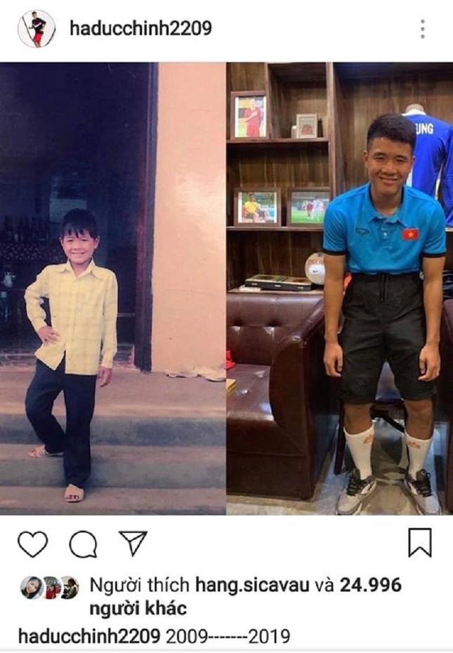 Đức Chinh khoe ảnh #10YearsChallenge, người hâm mộ tròn mắt hỏi: "Dậy thì chưa vậy?" ảnh 1