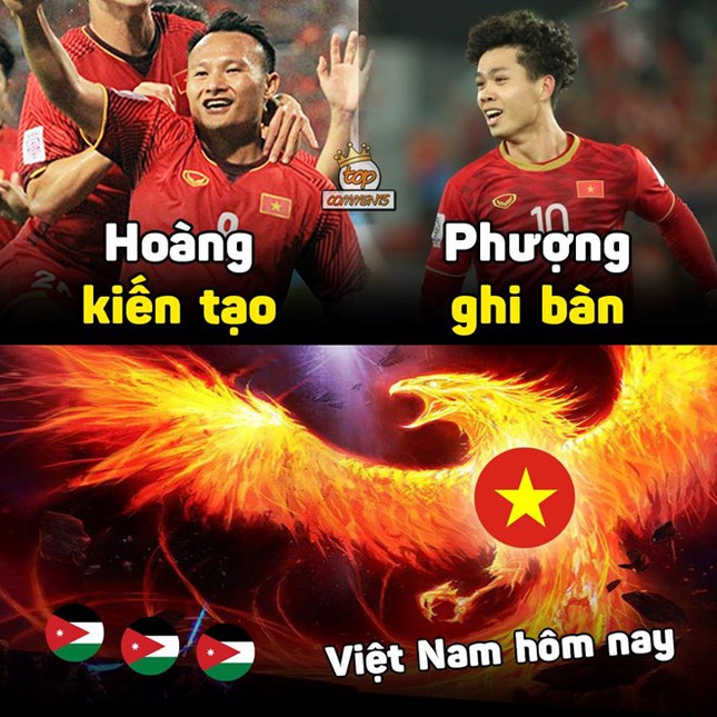 Ảnh chế bộ đôi "Phượng - Hoàng" tỏa sáng ở trận thắng Jordan ảnh 3