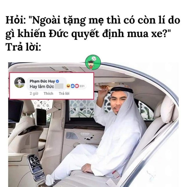 Ảnh chế Phan Văn Đức mua ôtô tiền tỷ để "lấy độc trị độc say xe" ảnh 9