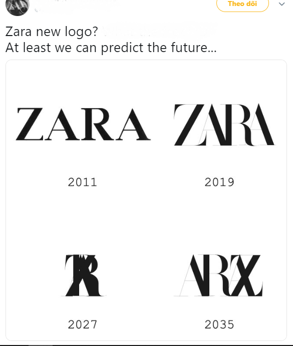 ZARA vừa tung logo mới, cư dân mạng đã ào ạt chế logo cho năm... 2027! ảnh 3