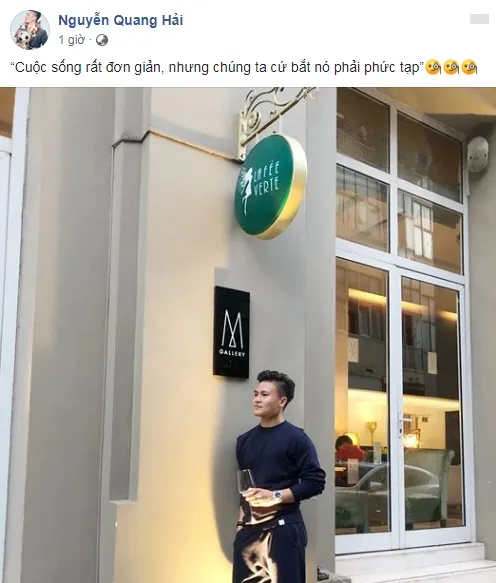 Đầu năm, Quang Hải đã trăn trở: "Cuộc sống vốn đơn giản, nhưng chúng ta cứ bắt nó phải phức tạp" ảnh 1