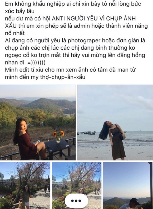 Xuất hiện "hội những cô gái quyết anti người yêu vì chụp hình quá xấu" ảnh 1