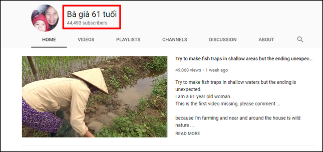 Hiện tượng YouTube "Bà già 61 tuổi" 1 tuần kiếm triệu view, Misthy sắp có đối thủ? ảnh 2
