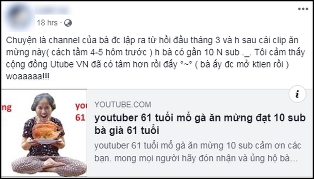 Hiện tượng YouTube "Bà già 61 tuổi" 1 tuần kiếm triệu view, Misthy sắp có đối thủ? ảnh 4