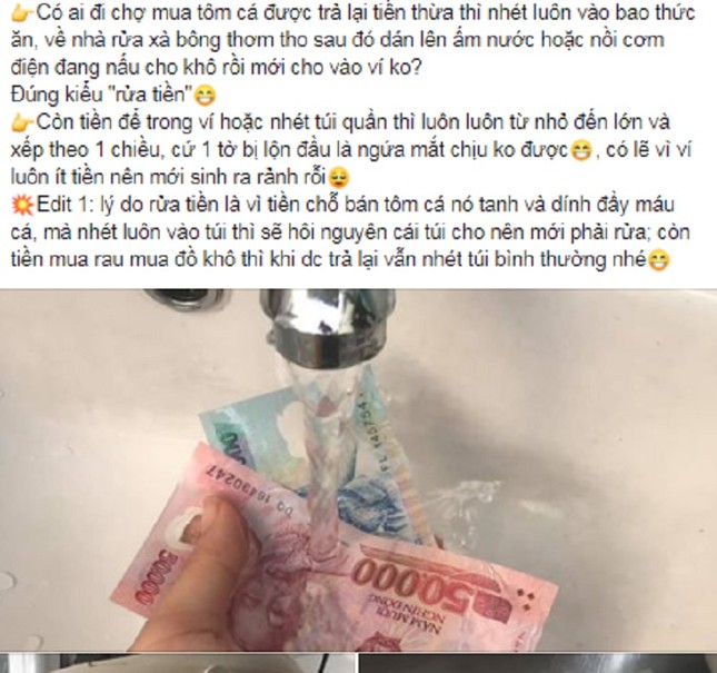 Rửa tiền thừa khi đi chợ về: Thói quen sạch sẽ hay kỹ tính thái quá? ảnh 1