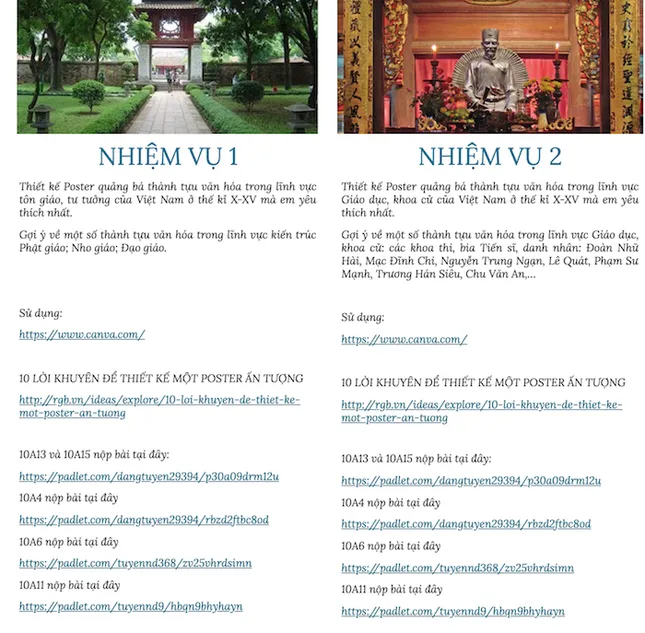 Thầy giáo Lịch sử 4.0 cho học sinh tự thiết kế poster lịch sử, tạo thành “thư viện” Sử online ảnh 3