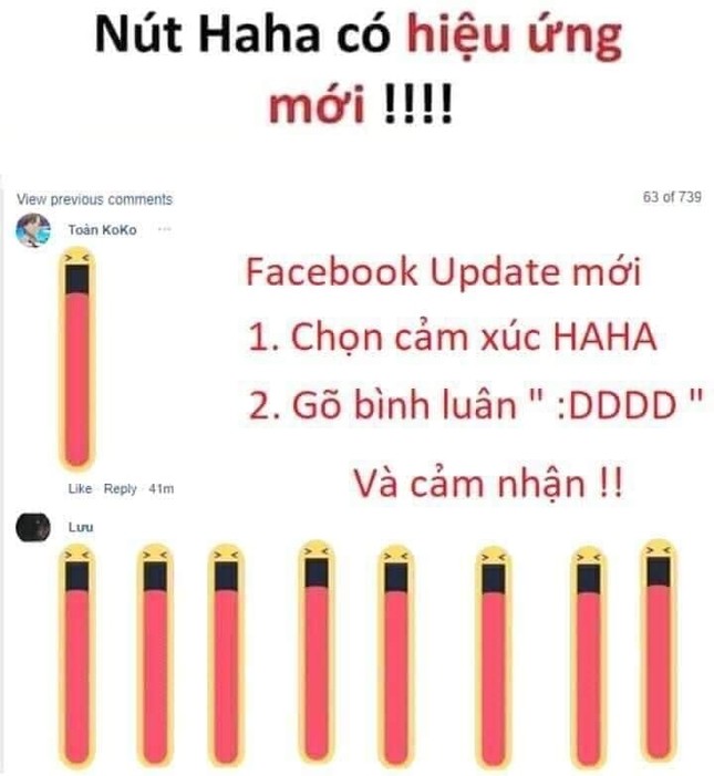 Nút "haha" của Facebook có hiệu ứng mới nhưng không phải ai cũng thử nghiệm thành công? ảnh 1