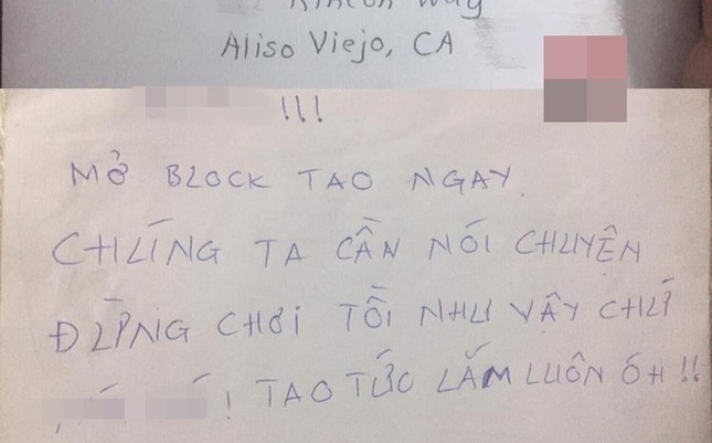 "Block" bạn trai vì cãi cọ, 4 ngày sau cô gái nhận thư chuyển phát nhanh với nội dung khó đỡ ảnh 2