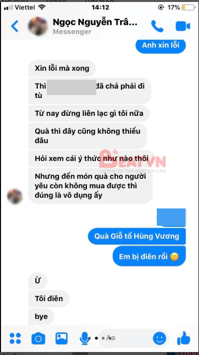Cô gái mắng người yêu, đòi chia tay chỉ vì giỗ tổ Hùng Vương không được tặng quà ảnh 2