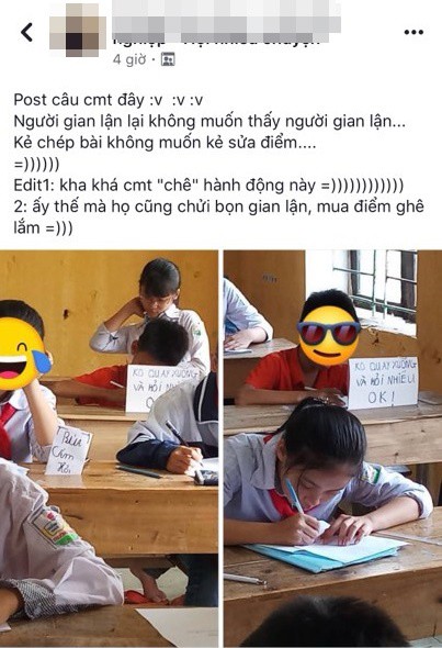 Góc thi cử: Không cho chép bài, cậu bé trưng bảng "cấm hỏi" khiến dân mạng cười bò ảnh 1