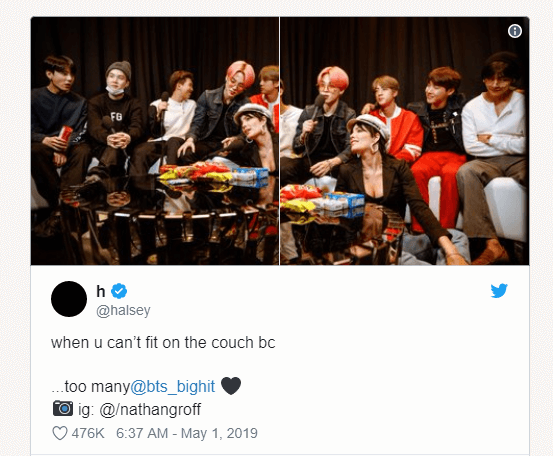 Không thể không yêu trước tình bạn siêu dễ thương của Halsey và BTS ảnh 3