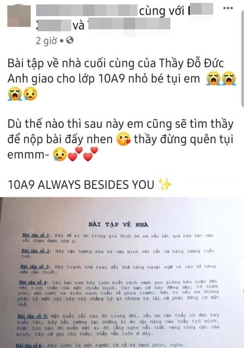 Bài tập về nhà đặc biệt của thầy giáo dạy Văn khiến cả học sinh và phụ huynh bất ngờ ảnh 5