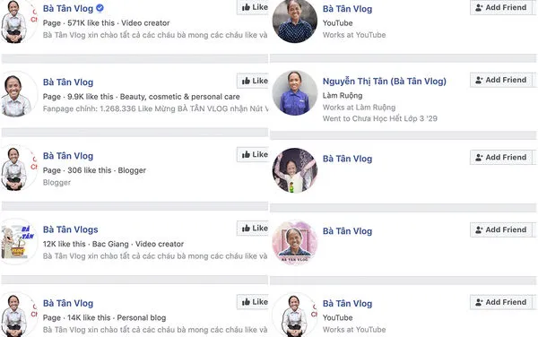 Xuất hiện nhiều tài khoản Facebook giả mạo Bà Tân Vlog để bán hàng online ảnh 1