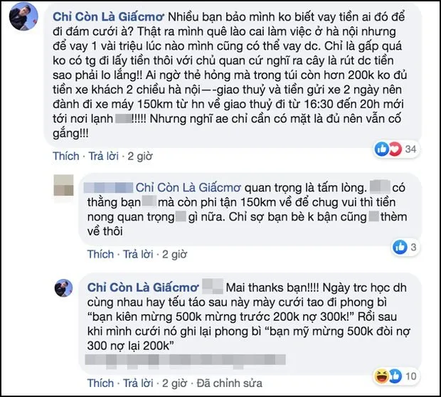 Chàng trai vượt 150 km đến ăn cưới bạn nhưng nợ tiền mừng vì lý do này ảnh 2