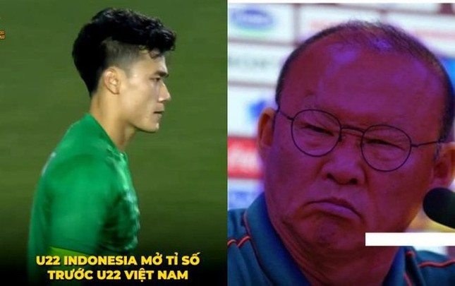 Ảnh chế bố Park bảo vệ học trò trong từng trận đấu tại SEA Games 30 ảnh 7