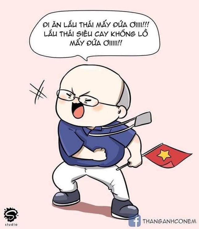 Ảnh chế bố Park bảo vệ học trò trong từng trận đấu tại SEA Games 30 ảnh 9