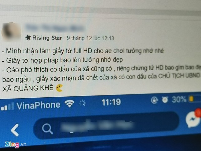 Dịch vụ "die nick" Facebook quảng cáo rầm rộ tại Việt Nam ảnh 2
