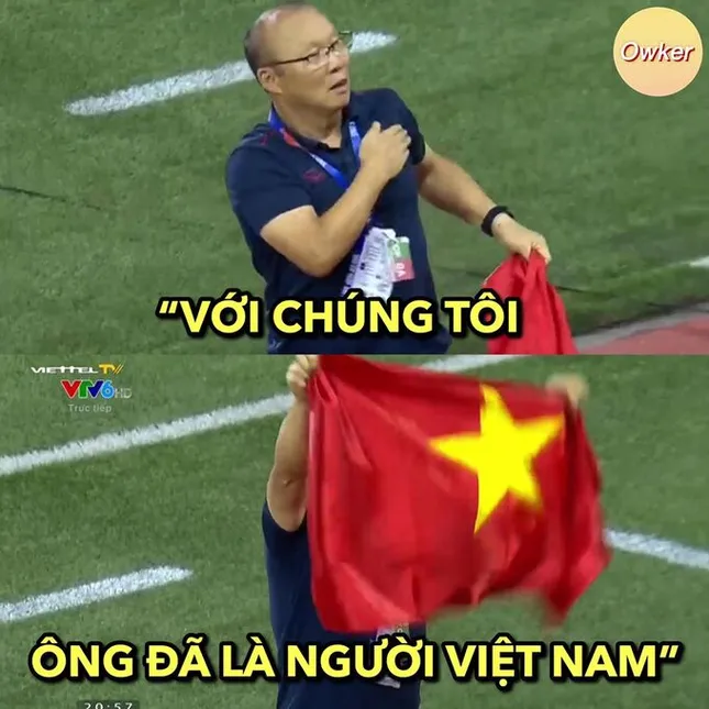 Chiếc thẻ đỏ của thầy Park trở thành cảm hứng chế ảnh ảnh 10