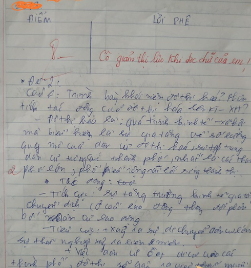 Nữ sinh sửa bài như "gà bới", thầy giáo để lại lời phê cực "gắt" khiến dân mạng cười ngất ảnh 2