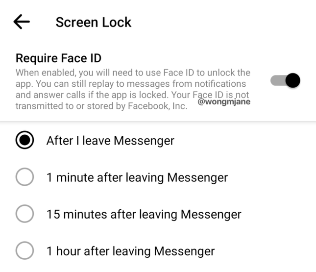 Facebook đang thử nghiệm 2 tính năng cực hay trên Messenger, có cả mở khoá bằng khuôn mặt ảnh 2