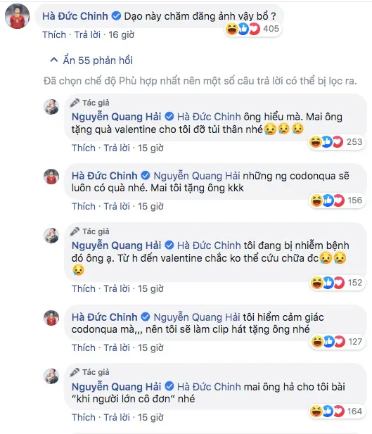 Đã có bạn gái mới và rất mặn nồng, Quang Hải lại lên mạng xin quà Valentine cho đỡ tủi thân? ảnh 2