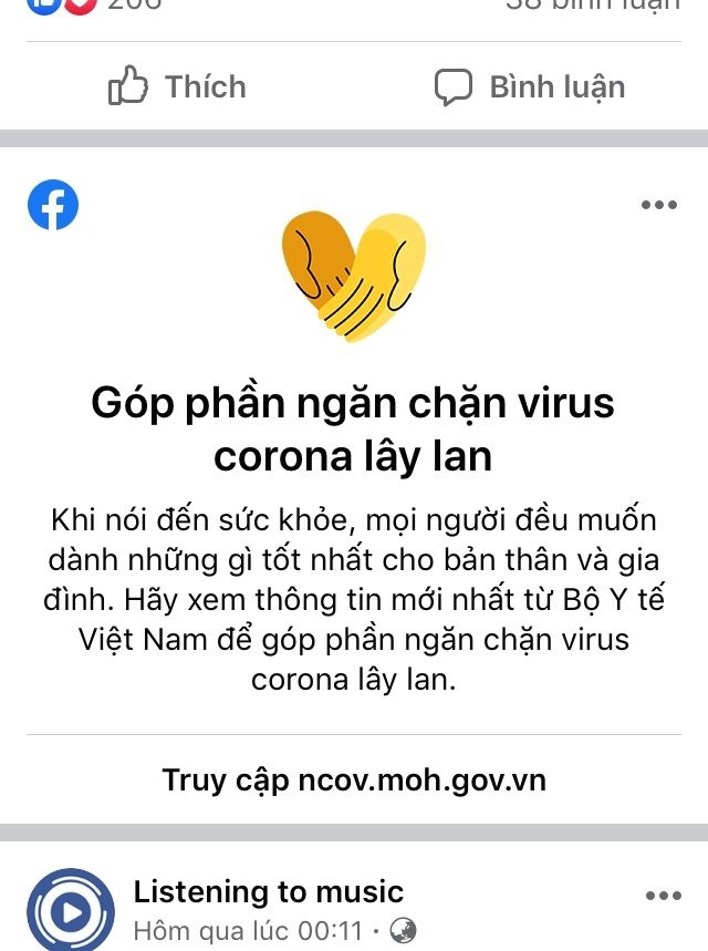 Facebook cập nhật tính năng mới để đẩy lùi tin giả về virus corona tại Việt Nam ảnh 1