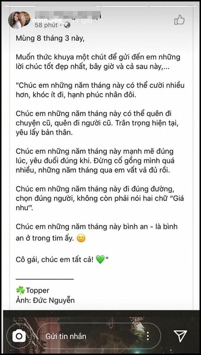 Thiếu gia Harry Hưng gây xôn xao khi đăng bài chúc 8/3 "na ná" lời Quang Hải dành tặng Nhật Lê ảnh 2